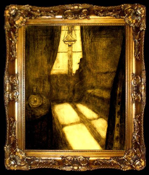 framed  Edvard Munch mansken, ta009-2